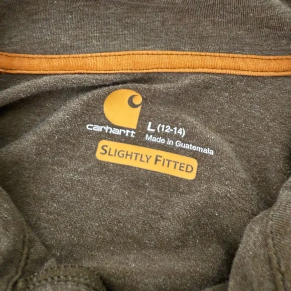 Carhartt Olive Green Quarter Zip - Picture 4 of 4